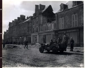 American troops moving in Carentan