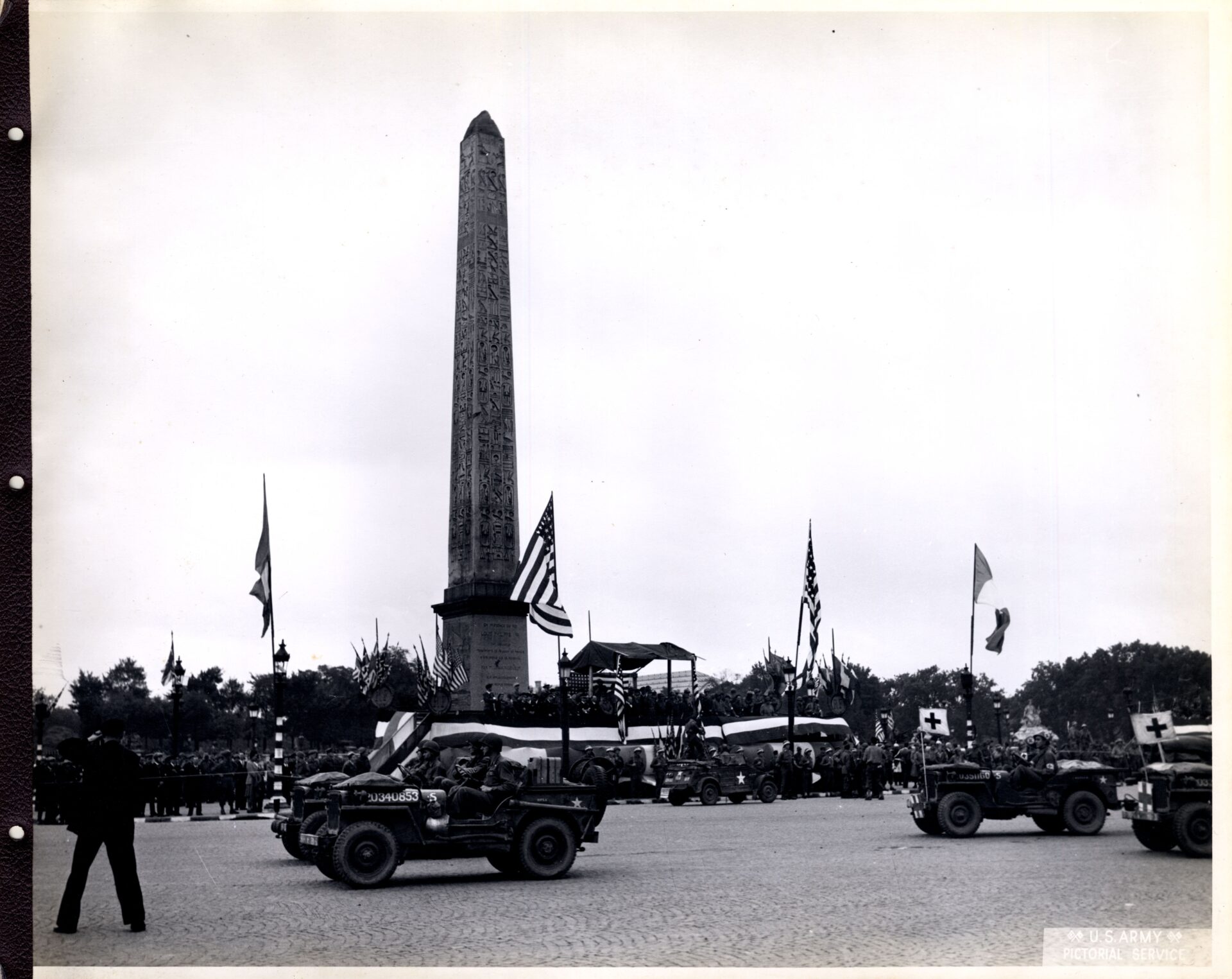 Troops Crossing Place De La Concorde