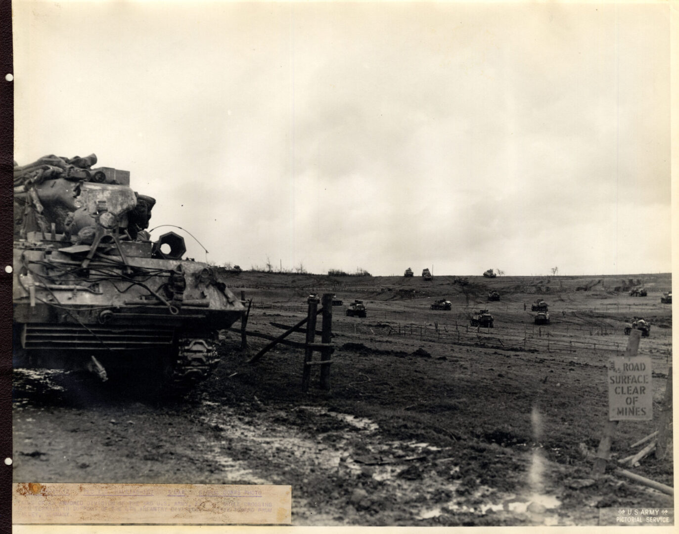 Tanks of an armored division